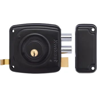 Cerradura 191 Rimlock Kwikset Sobreponer Fijo Derecho Negro - Kwikset -  Cerraduras