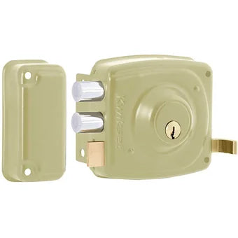 Cerradura 191 Rimlock Kwikset Sobreponer Fijo Izquierdo Beige - Kwikset -  Cerraduras