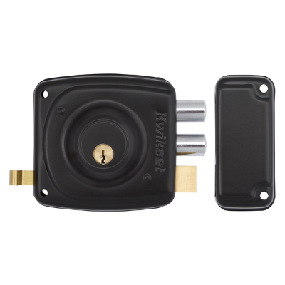 Cerradura 191 Rimlock Kwikset Sobreponer Suelto Derecho Negro - Kwikset -  Cerraduras