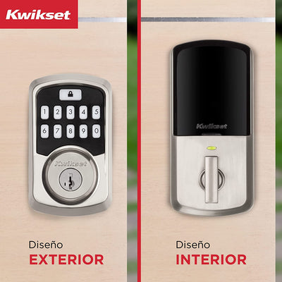 Cerrojo Electrónico Aura Bluetooth Kwikset Entrada Nickel Satinado - Kwikset -  Cerraduras eléctricas