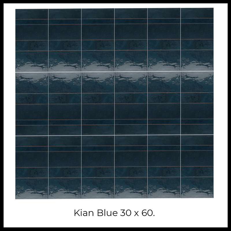 Azulejo Kian 30x60 Cerámica Euro Blue - Cerámica Euro -  Cerámicos