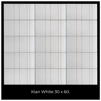 Azulejo Kian 30x60 Cerámica Euro White - Cerámica Euro -  Cerámicos