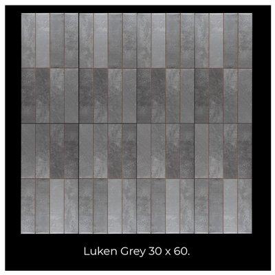 Azulejo Luken 30x60 Cerámica Euro Gray - Cerámica Euro -  Cerámicos