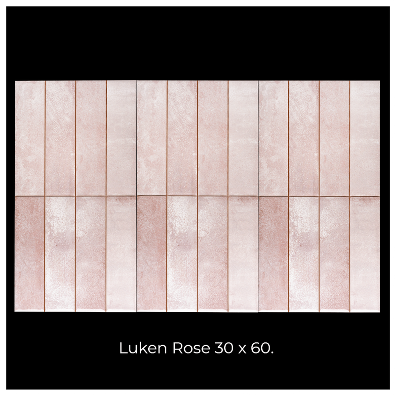 Azulejo Luken 30x60 Cerámica Euro Rose - Cerámica Euro -  Cerámicos