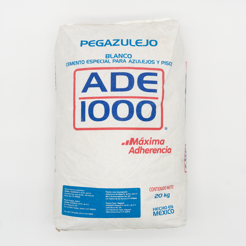 Adhesivo Pegazulejo Blanco 20 KG - Ade1000 -  Adhesivo