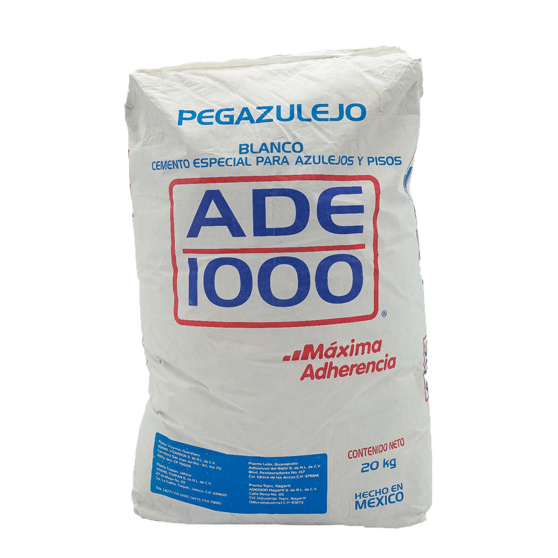 Adhesivo Pegazulejo Blanco 20 KG - Ade1000 -  Adhesivo