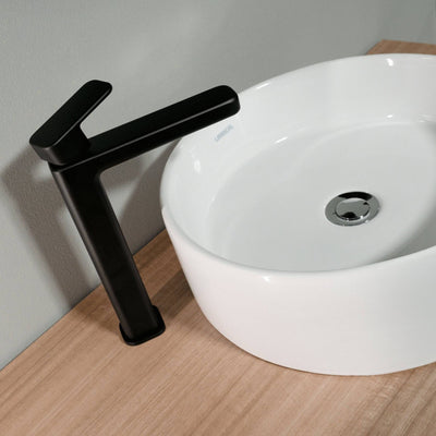 Monomando alto para lavabo negro - ITUA Monomando Lavabo Urrea